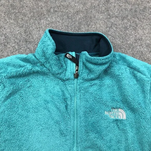 The North Face Jacket Womens XL Blue Full Zip Fleece Embroidered Logo Osito - Picture 4 of 9